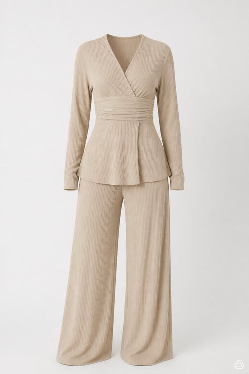 SHAPE UP PANTS SET - BEIGE