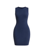 FALLING FOR IT MINI DRESS - BLUE