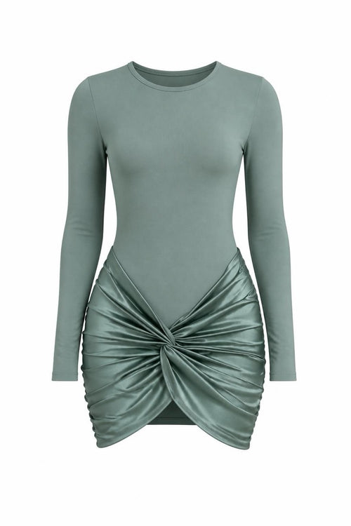 GOT YOU OBSESSED MINI DRESS - GREEN